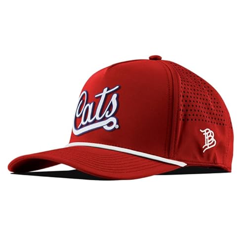 Branded Bills Officially Licensed x Arizona Wildcats Red 5-Panel Arizona Cats Script PVC