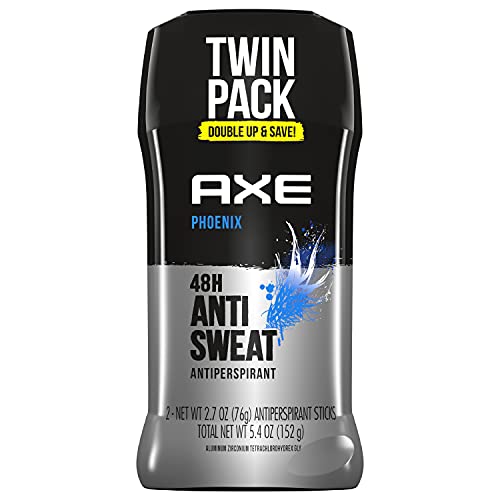 Axe Antiperspirant Deodorant For Men For Long Lasting Freshness Phoenix Crushed Mint And Rosemary 48 Hour Sweat Protection Mens Deodorant 2.7Oz Twin Pk #TOP1