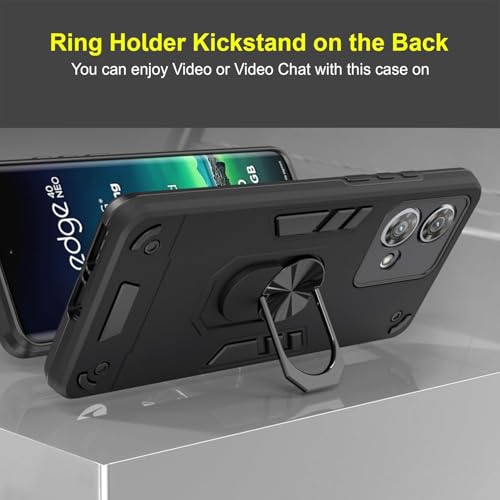 Image of NDCOM for Moto Edge 40 Neo Cover | Motorola Edge 40 Neo Back Cover | Premium Moto Edge 40 Neo Back Cover | Ring Holder Case