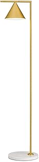 Lámpara de Piso Lámpara de pie de cobre ajustable, lámpara de pie cónica Vertical for sala de estar, dormitorio, estudio, lámpara de pie (fuente de luz no incluida) Lámparas de Pie ( Color : Gold )