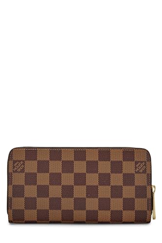 Pre-Loved Damier Ebene Zippy Continental Wallet, Brown3