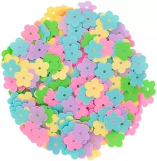 Spring Confetti - Cute Colorful Flower Shaped Cutouts - 1.5 Oz Bag