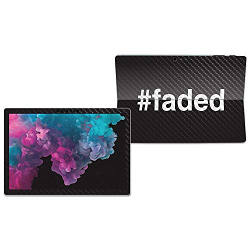 Image of MIGHTY SKINS MightySkins Carbon Fiber Skin for Microsoft Surface Pro 6 - Faded | Protective, Durable Textured Carbon Fiber Finish | Easy to Apply, Remove, and Change Styles | Made in The USA