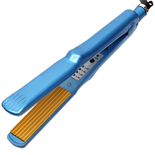 Fer à crêper pour les cheveux, fer à crêper avec 4 niveaux de température, chauffage rapide pour coiffure moelleuse et volume de maïs, pour tous les...