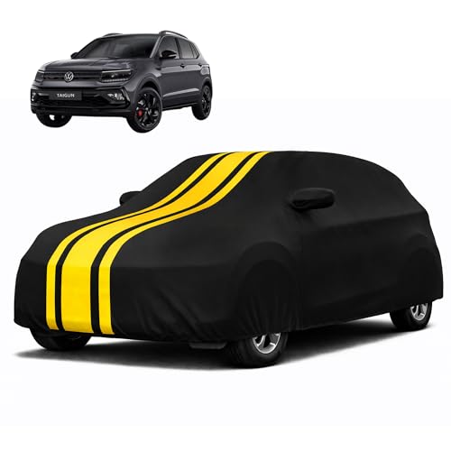 Image of Autofy Car Cover Waterproof CARIZMA for Volkswagen Taigun [Year 2020 Onwards] - Taigun Car Cover Dust & UV Protection Taigun Car Body Cover with Mirror Pocket Soft Cotton Lining