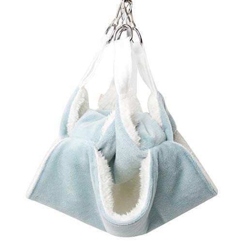 ZuckerTi Kleintier Hängematte aufhängen Spielzeug Höhle Hütte Haus Häuschen für Ratte Mäuse Hamster Eichhörnchen Chinchilla Frettchen Meerschweinchen Hase Haustier Cover