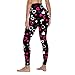 Chejarity Legging de sport pour femme - Taille haute - Sans coutures - Avec motif papillon - Idéal pour le sport, la course, le yoga, le fitness, l'entraînement, Rose, XXL