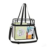UEASE Clear Bag for Stadium Events 12×6×12 Clear Tote Bag for Concert,Sport,Festival