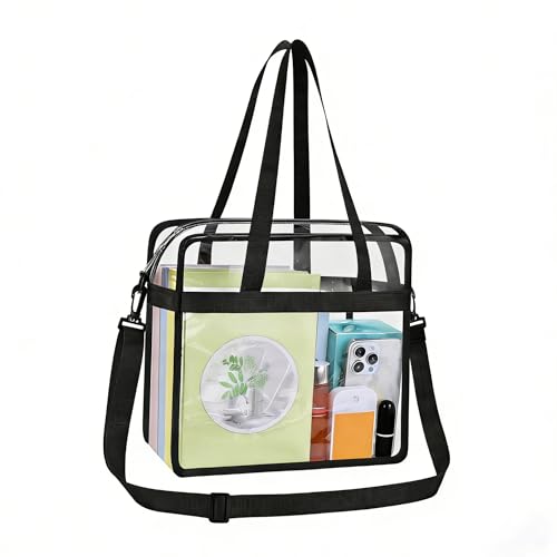 UEASE Clear Bag for Stadium Events 12×6×12 Clear Tote Bag for Concert,Sport,Festival