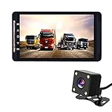 SUNNY 12/24V車対応 トラック向けドライブレコーダー 7インチ液晶モニター 暗視仕様 バックカメラ付属 前後カメラ同時記録 1080P Gセンサー 循環録画 大型車対応 28m配線付きDRU460NEW-SNY