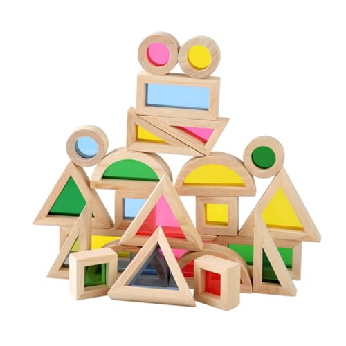 Blocs gigognes bois et jouets géométriques de construction GALPADA pour enfant