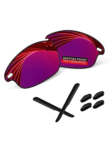 Image of PRO+ Polycarbonate Replacement Lenses & Rubber Kits for Oakley Fast Jacket Series Sunglasses