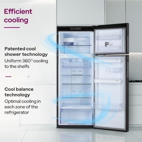 Image of Godrej 330L 2 Star | 5 years Comprehensive Warranty| New Launch| AI Powered| 4-in-1 Convertible| 95%+ Food Surface Disinfection | Inverter Frost Free Refrigerator (RF EON 350BN RCIT GP BK)
