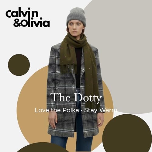 Image of CALVIN & OLIVIA Lightweight Ultra-Soft Scarf - Perfect Holiday Gift for Men & Women