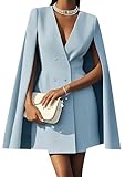 Tissu: Mélange coton et polyester. Le tissu est respectueux de la peau, confortable et doux. Cette robe de blazer vient avec une doublure complète.