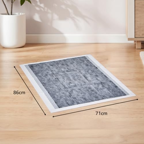 Image of AmazonBasics Pet Pee Pads for Potty Training | Carbon Activated | XL 71 x 86 cm| 50 Pieces | Leak-Proof Quick Dry Design, 5-Layers, for All Dogs and Puppies (Carbon Activated, XL Size, 50 Pads)