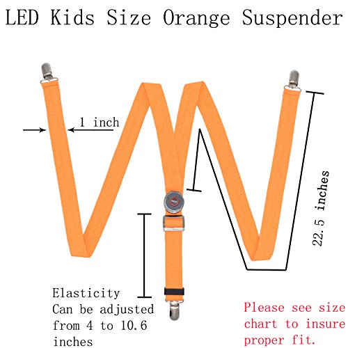 Christmas Costumes Boys Girls Kids Light Up Suspenders, LED Suspenders Funny Costumes Party Favors3