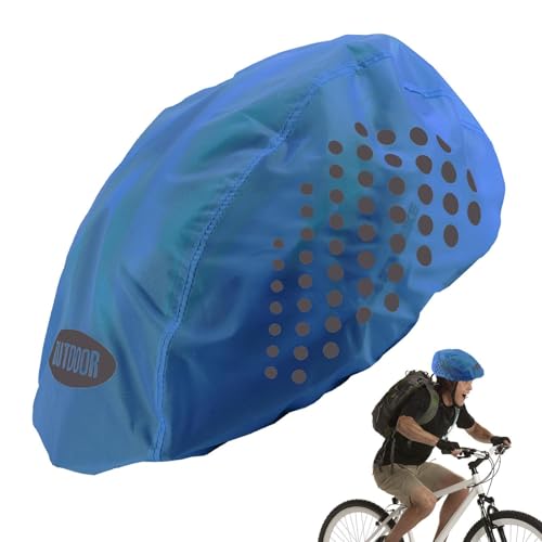 自転車用ヘルメットカバー 防水・反射安全ヘルメットカバー 雨・埃防止用防水自転車用保護反射機能付き 防雨自転車通勤用 防塵・防風 保護用品 公道サイクリング