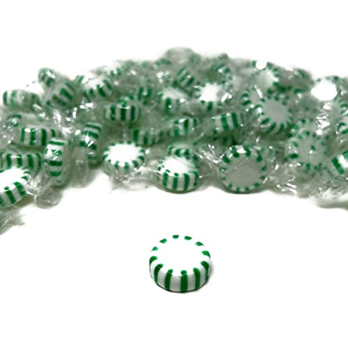 Spearmint Starlights Hard Candy Mints - 10 Lbs - Spearmint Flavored Old School Disks Classic Hard Candies - American Vintage Candy Bulk Assortment - Individually Wrapped, 160 Oz. #TOP2
