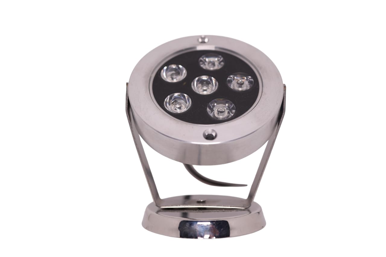 OM SHAKTI ENTERPRISE Warm White Fountain Light - 6W LED, Waterproof, Submersible for Pools, Ponds & Waterfalls-image-25