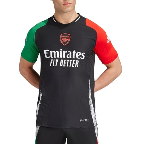adidas Arsenal - Camiseta de fútbol (talla 24), color negro y rojo, Negro , XXL