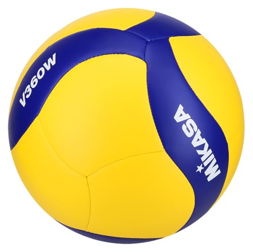 Mikasa Indoor Volleyball V360W Soft Material and for Practice (Blue/Yellow) - Thumbnail 4