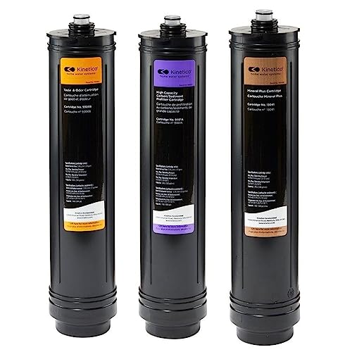 Set of 3 filters for Kinetico Pure + system. (Part No. 9461 PURPLE, 9306 ORANGE & 13041 BRONZE)