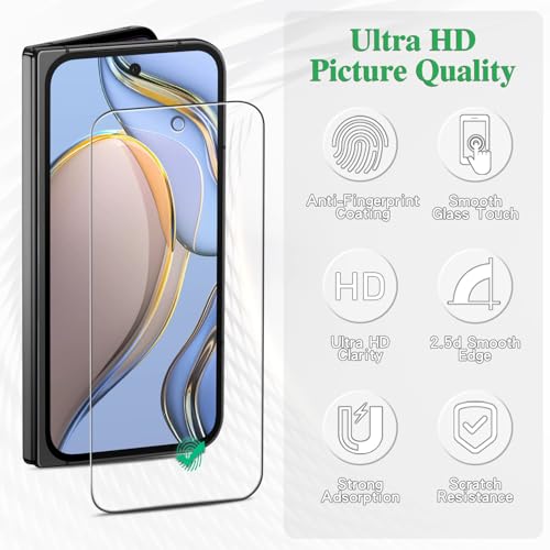 Pokolan 3 Pack Screen Protector for Google Pixel 9 Pro Fold Tempered Glass, 9H Hardness, Case Friendly, No Bubbles - Image 2