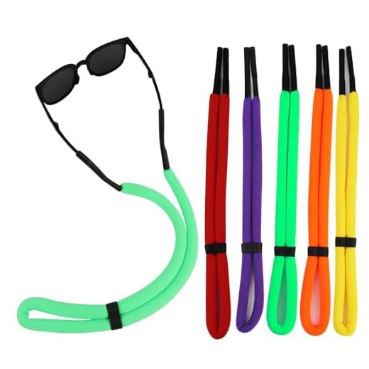 FASOTY 5 Pcs Floating Foam Glasses Strap Eyeglass Chain Eyewear Retainer Adjustable Safety Sport Unisex Sunglass Strap Rope Cord Lanyard
