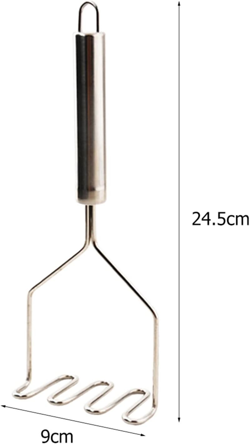 Potato Mashers Potato Masher Stainless Steel for Mashed Potatoes Sweet Vegetables Food and Dishwasher Safe Easy to Clean