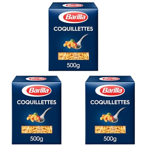 Barilla Classique - Coquillettes n. 32 à la semoule de blé dur toujours al dente - 500 g (Lot de 3)