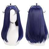 Sleepy M Ita Cosplay Wig Messy and Unkempt Blue Hair Electronic Girlfriend Accessory Adult Unisex for Party Halloween Christmas