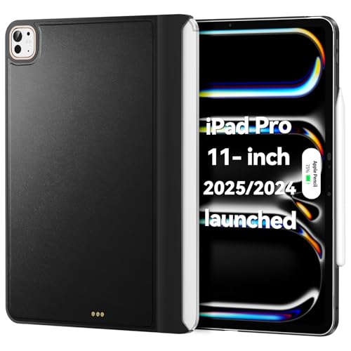 Matekxy Magic-Keyboard Compatible Case for iPad Pro 11 inch M4/M5 2024/2025, Cover for Smart...