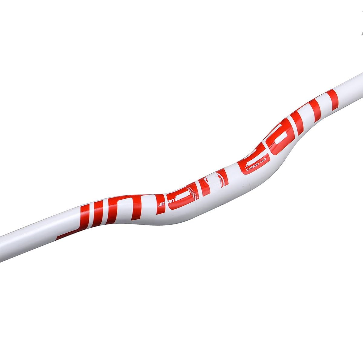 Manubrio da Mountain Bike in Fibra di Carbonio da 31,8 mm, Rialzo MTB, Compatibile con Le Misure 580/600/620/640/660/680/700/720/740/760 mm (Colore: Bianco, Misura 580 mm)