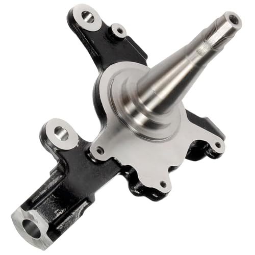 Image of Detroit Axle - RWD Front Left Steering Knuckle for Toyota 1995-2002 Tacoma [Non-ABS], 1996 1997 1998 1999 2000 2001 Replacement Driver Side Steering Knuckle Assembly
