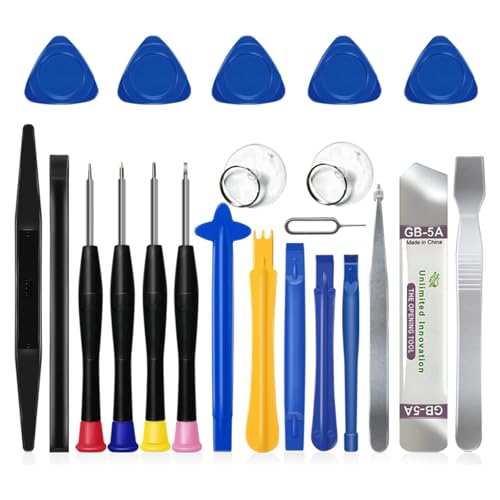 DTD Jeu d'outils de réparation de téléphone portable 22 en 1 adapté pour Smartphones, Tablettes, Montre, Lunettes