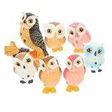 Mini ornements de hibou - la mini figurine de hibou a une large gamme d'utilisations, adaptée au salon, au jardin, au balcon, à la décoration de la chambre, etc., décoration d'ornement de hibou