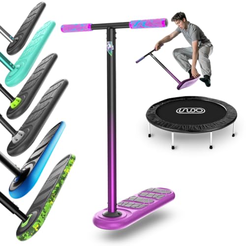 Image of Indo the Trick Scooter - Tramp Scooter for Teenagers & Adults - 6-15 Years - Trampoline Scooter Ideal for Trampoline Stunt Exercises, Professionals & Beginners - Indoor & Outdoor Freestyle