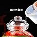 Haeljard 1.5L Glass Jar with Lid Fermentation Jar, Traditional Fermenting Kit Crock with Water Seal Airlock Lid, Pickle Jar for Pickles Kimchi, Sauerkraut, Wine Brewing Kombucha