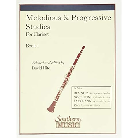 Melodious and Progressive Studies, Book 1, for Clarinet (B448) Cover