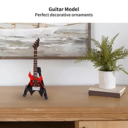 Instrument de Musique, modèle de Basse modèle de Guitare de Simulation en Bois Miniature Ornements d’instruments de… - Les Beatles, Paul McCartney, John Lennon, RIngo Starr, George Harrison Instrument de Musique, modèle de Basse modèle de Guitare de Simulation en Bois Miniature Ornements d'instruments de… – Image 3