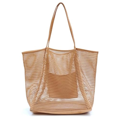 Beach Bag - Mesh Tote Bag Beach Vacation Clothes Accessories for Women Bag for Travel Pool Family eEssentials