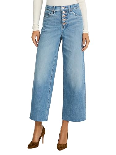EXPRESS Women’s Wide-Leg Ankle Jeans – High Waisted...