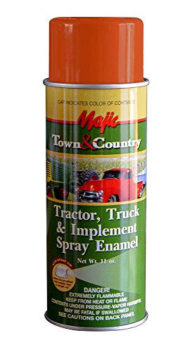 Majic Paints 8-20958-8 Tractor & Implement Spray Enamel Paint, Aerosol, Case Orange