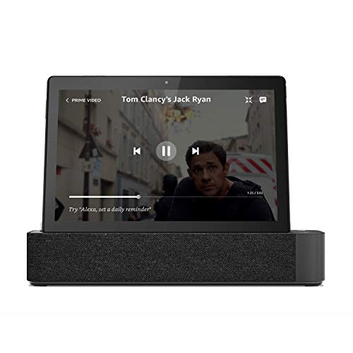 Image of Lenovo Smart Tab M10 10.1 inch Android Tablet, Alexa-Enabled Smart Device with Smart Dock Featuring 2 Dolby Atmos Speakers - 16GB Storage with Alexa Enabled Charging Dock Included