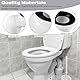 Hsthe Sea Toilet Connection Set, Offset Toilet Connection Pipe: 100 mm Toilet Pan Connection Pipe Plastic Toilet Connector Connector Toilet Pipe Nozzle Drain Straight Eccentric