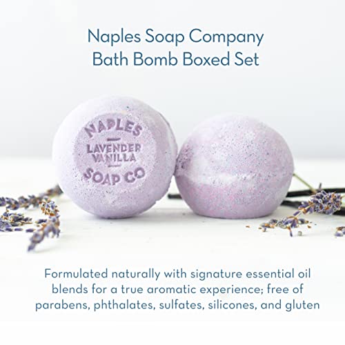 Naples Soap Company Epsom Salt, Cocoa Butter & Shea Butter Aromatherapy Bath Bomb Variety Box In Tropical And Floral Scents, Set Of 5 Bath Bombs #TOP6