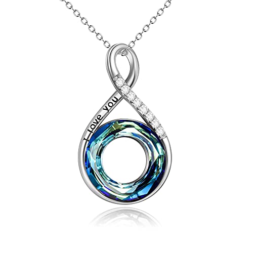 YFN 925 Sterling Silver I Love You Necklace 100 Languages Love Necklaces Jewelry for Mothers Day Gifts - Main Image