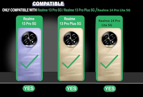 Image of COVERBLACK Soft Rubber Silicon Clear Case Back Cover for Compatible Model with Realme 13 Pro Plus 5G - Transparent