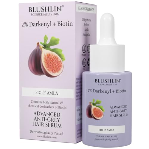 Image of 2% Darkenyl for Anti Grey Hair Serum|Anti-Greying Actives with Biotin, Bhringraj, Henna & Amino Acid Complex|Strengthens Roots & Adds Shine|Toxin Free|All Hair Types- 30ml